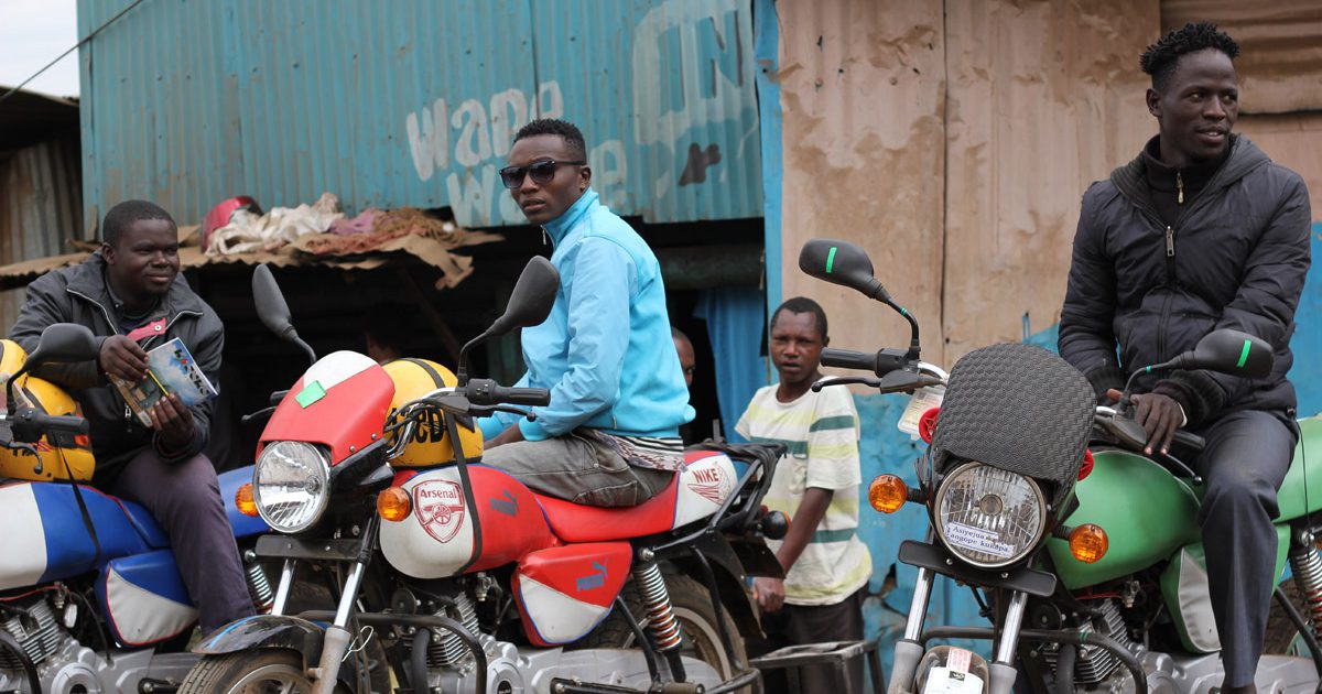 Bikes4Youth beneficiaries in Kibera